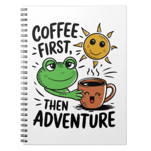 Cuaderno Café Primero Luego Aventura – Mañana de Rana Adora