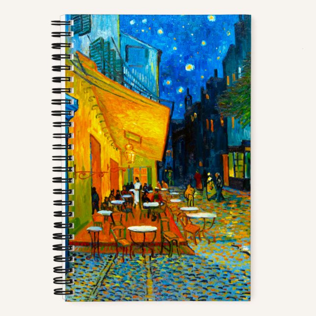 Cuaderno Café Terrace at Night de Van Gogh (Anverso)
