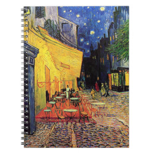 Cuaderno Cafe Terrace de noche por Vincent van Gogh