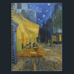 Cuaderno Cafe Terrace de noche | Vincent van Gogh<br><div class="desc">Cafe Terrace at Night (1888) de Vincent van Gogh es una representación luminosa e icónica de un acogedor café al aire libre en Arles, Francia, bajo un cielo estrellado por la noche. El luminoso amarillo del café contrasta con el azul intenso de la noche, creando un ambiente cálido y acogedor....</div>
