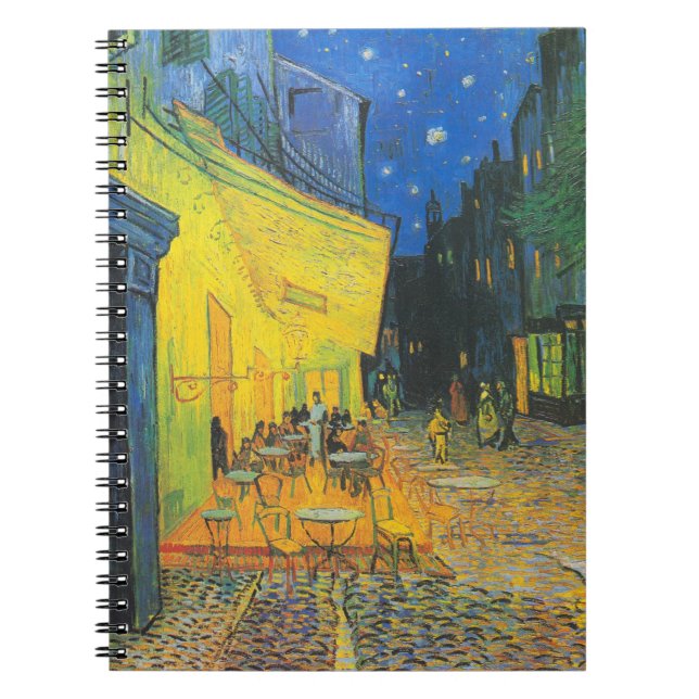 Cuaderno Café Terraza de Noche de Vincent Van Gogh (Frente)