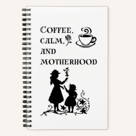Cuaderno Café tranquilo Maternidad Silhouette Art