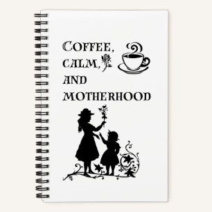 Cuaderno Café tranquilo Maternidad Silhouette Art