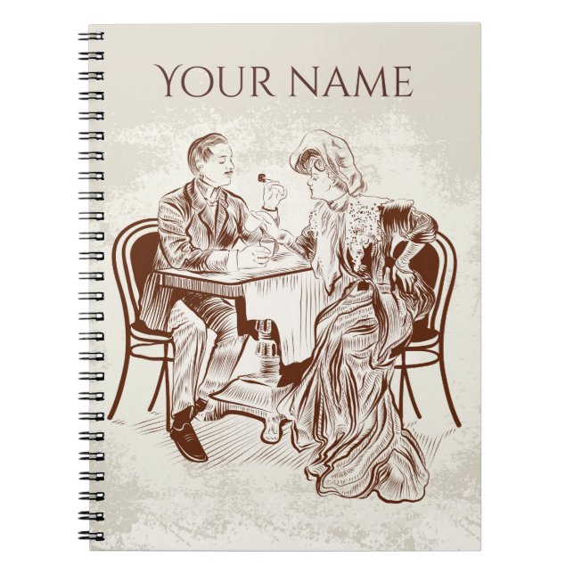 Cuaderno café y amor (Frente)