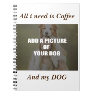 Cuaderno Café y mi Cojín decorativo de perro