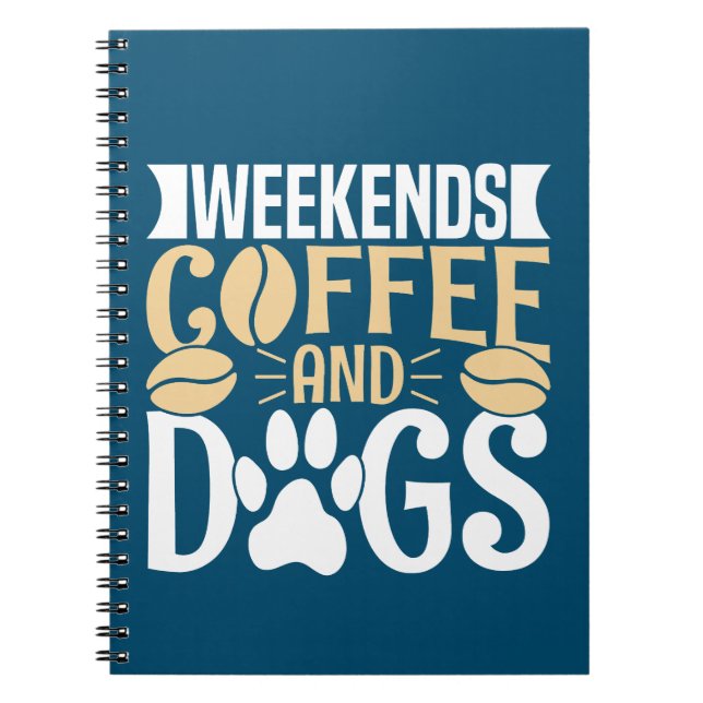 Cuaderno Café y perros de fin de semana (Frente)