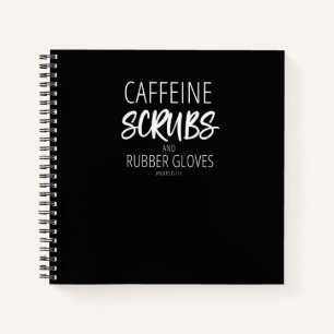 Cuaderno Cafeína Bata De Cirujano Y Guantes De Goma Vida De