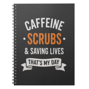 Cuaderno Cafeína, batas y salvar vidas gracias