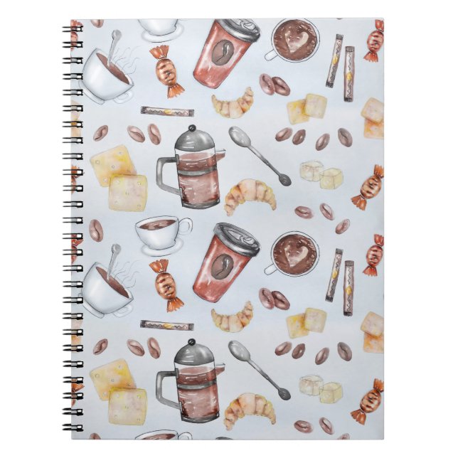 Cuaderno Cafeína de café de la cafeína (Frente)