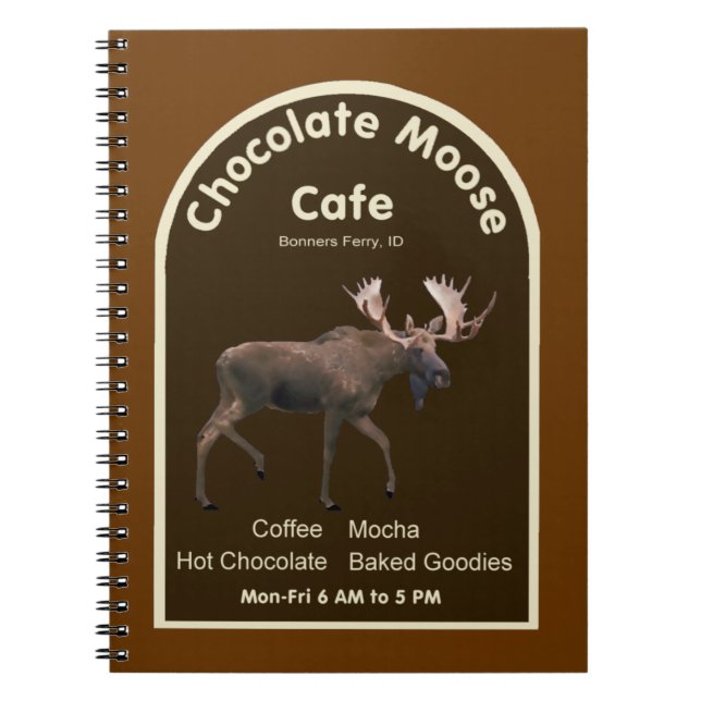 Cuaderno Cafetería de chocolate Moose (Frente)