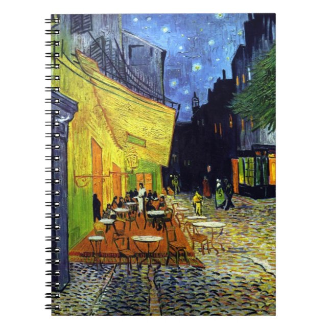 Cuaderno Cafetería por la noche de Vincent Van Gogh (Frente)