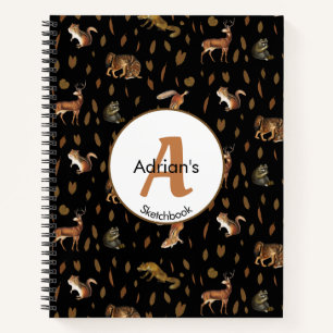 Cuaderno Caída de Animales Forestales El Otoño Sale Del Lib