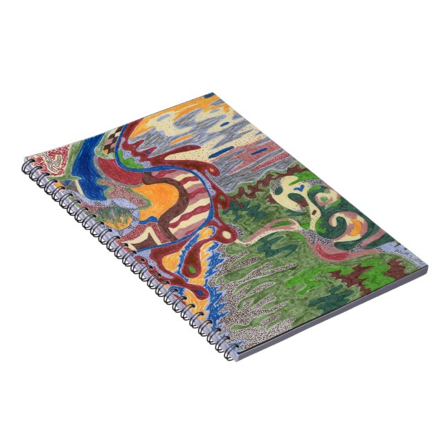 Cuaderno "Caída de Lluvia" Resumen de arte (Lado Derecho)