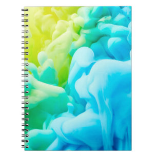 Cuaderno Caída de tinta en el fondo del agua abstracto, fon