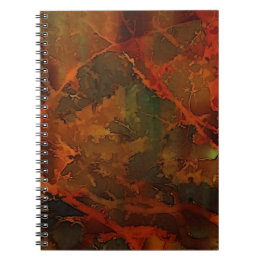 Cuaderno Caída del Resumen de la Tierra Rica Profunda Otoño
