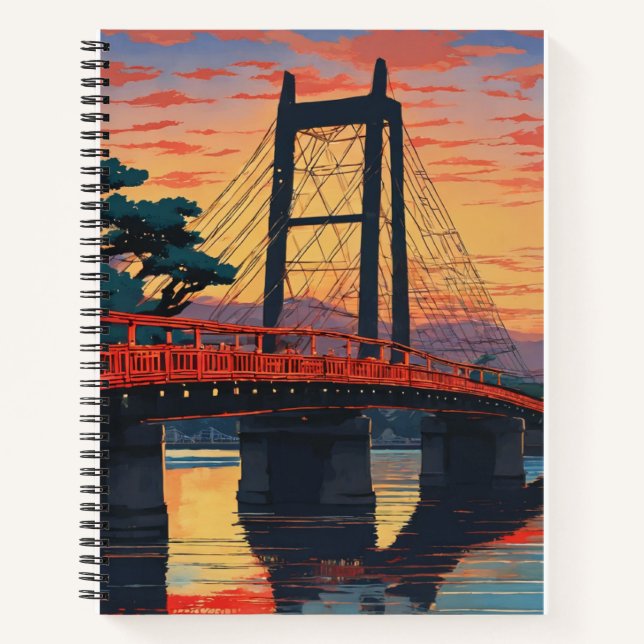 Cuaderno Caída en el puente Ryogoku (Anverso)