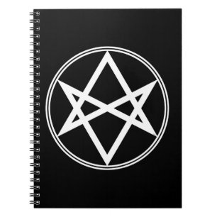 Cuaderno Caída Unicursal Hexagram White
