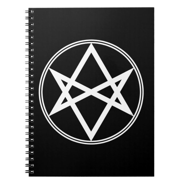 Cuaderno Caída Unicursal Hexagram White (Frente)
