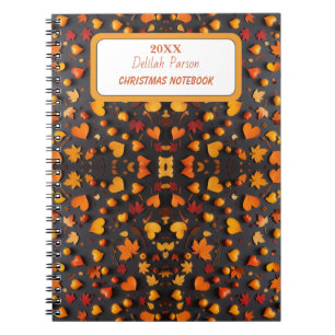 Cuaderno Caída vibrante en colores Naranja y amarillo