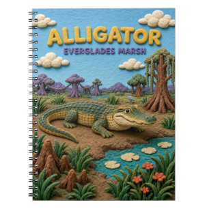 Cuaderno Caimán Everglades Marisma Moderno KlayKoo