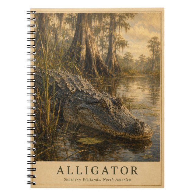 Cuaderno Caimán Humedales del Sur VINTAGE (Frente)