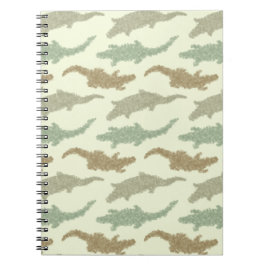 Cuaderno Caimanes camuflados geniales: patrón sin costuras.