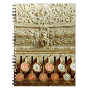 Cuaderno Caja de cambios de época, cubierta de polvo y tela