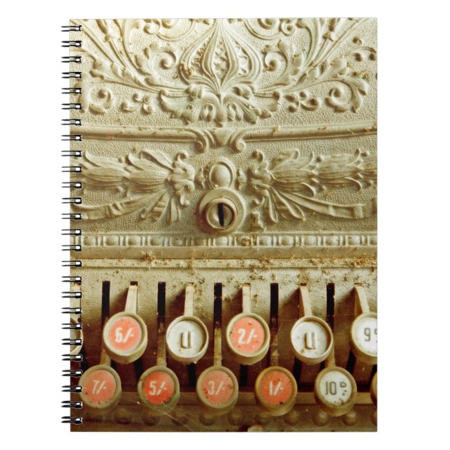 Cuaderno Caja de cambios de época, cubierta de polvo y tela (Frente)