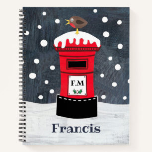 Cuaderno Caja de correos de Navidades personalizados person