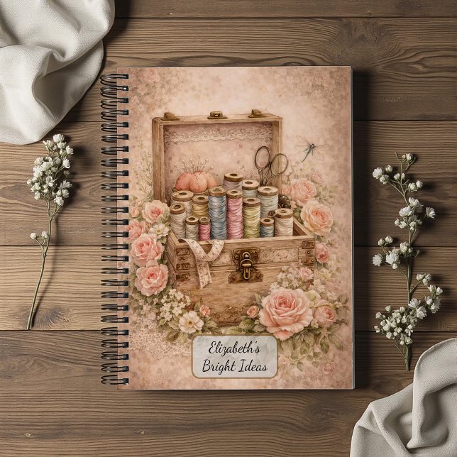 Cuaderno Caja de costura antigua (Subido por el creador)