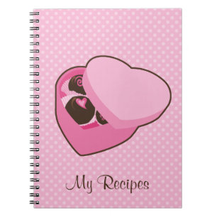 Cuaderno Caja de libro de la receta de los chocolates