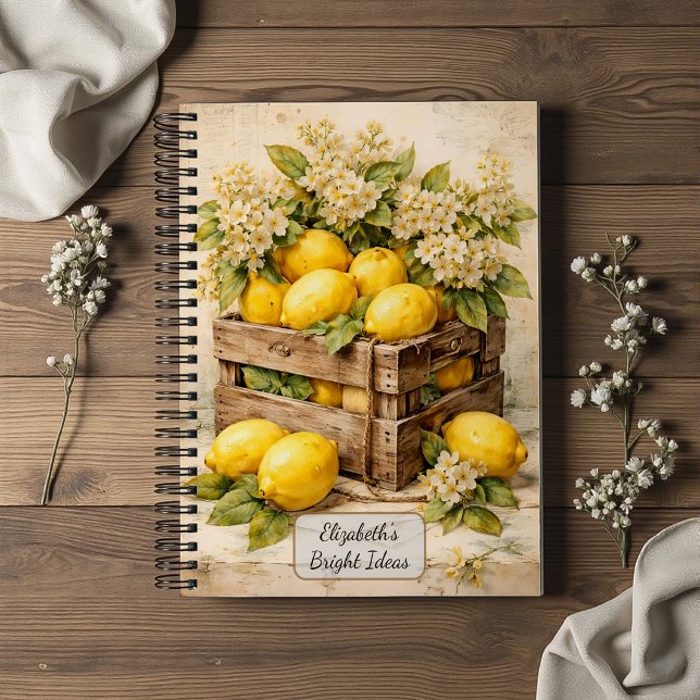Cuaderno Caja de limones vintage (Subido por el creador)