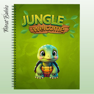 Cuaderno Caja de tortuga adorable amante tortuga animal ver