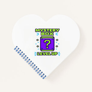 Cuaderno Caja Misteriosa Sube de Nivel Retro 8 Bit Pixel Ju