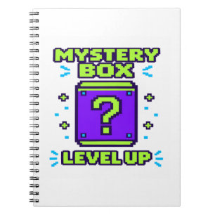 Cuaderno Caja Misteriosa Sube de Nivel Retro 8 Bits Pixel J