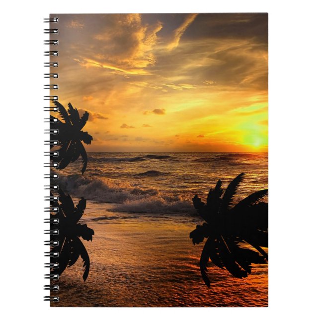 CUADERNO CAJAR SUNSETS NATURALEZA DE LA ESCENERÍA DEL OCÉAN (Frente)
