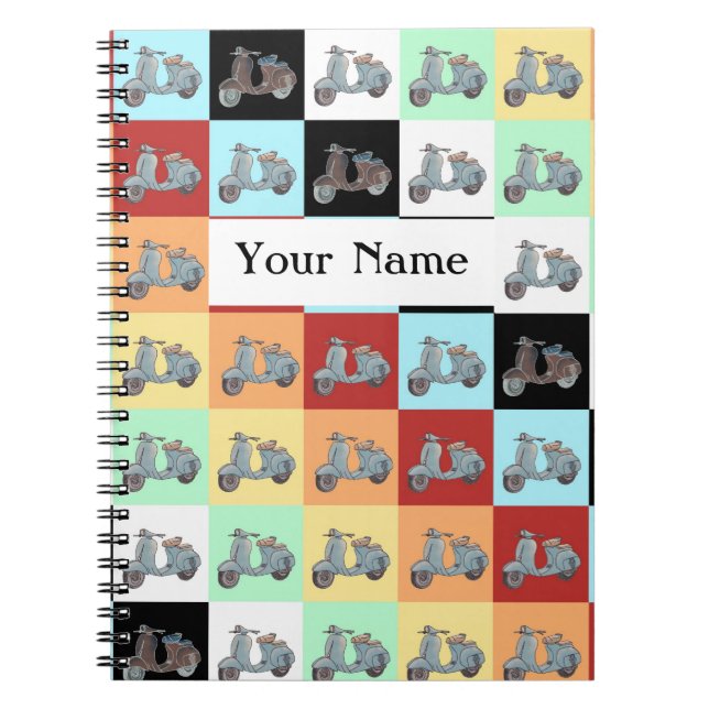 Cuaderno Cajón portátil Scooters (Frente)