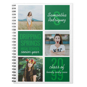 Cuaderno Cajones de diversión verdes de 3 fotos Clase de añ