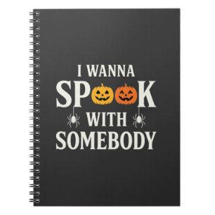 Cuaderno Calabaza Araña SVG de Halloween Asusta a Alguien