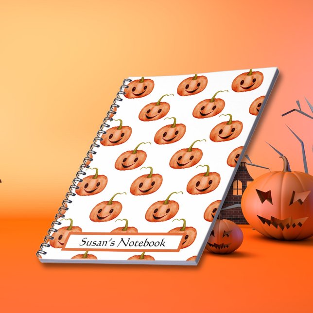 Cuaderno Calabaza Bonita Espiral de Halloween (Subido por el creador)