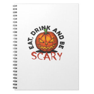 Cuaderno Calabaza Come Bebe Y Sé Espantoso Estilo Vintage