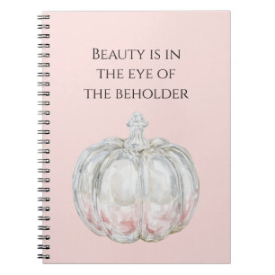 Cuaderno Calabaza con aspecto de vidrio rosa