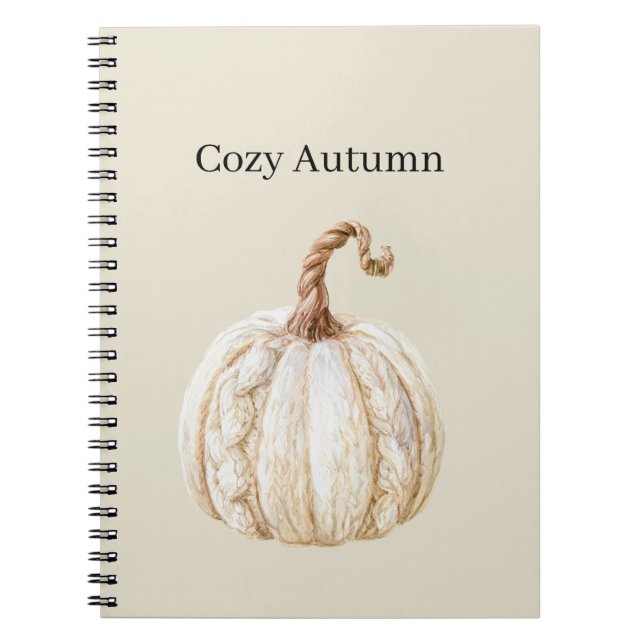Cuaderno Calabaza Cremosa Acogedora (Frente)