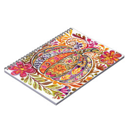 Cuaderno Calabaza De Arte Popular Pintada A Mano Tote Bag C