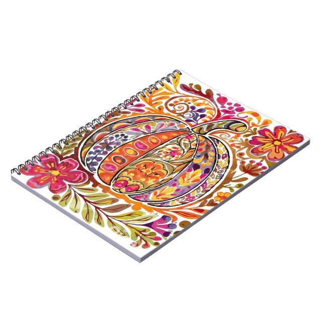 Cuaderno Calabaza De Arte Popular Pintada A Mano Tote Bag C (Lado Izquierdo)