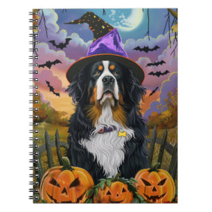 Cuaderno Calabaza de bruja de Halloween en la montaña de Be