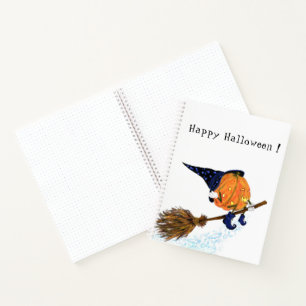 Cuaderno Calabaza de calabaza para brujas Halloween