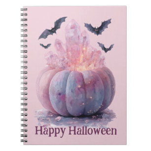 Cuaderno Calabaza de cristal Feliz estética de Halloween