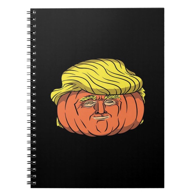 Cuaderno Calabaza de Donald Trumpkin (Frente)