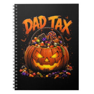 Cuaderno Calabaza de Halloween Impuesto del Papá Divertido